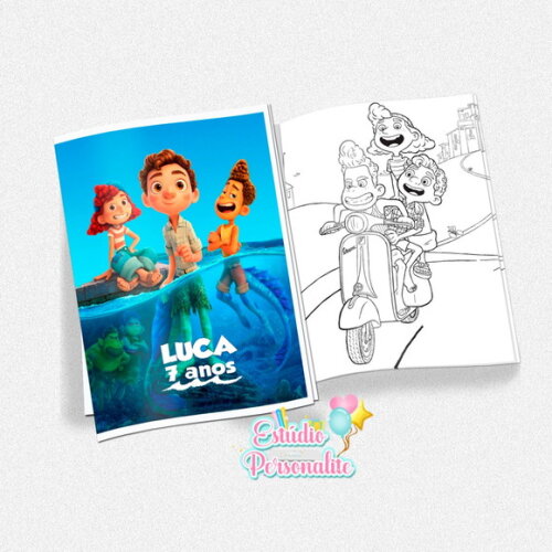 Revista de Colorir Luca Disney