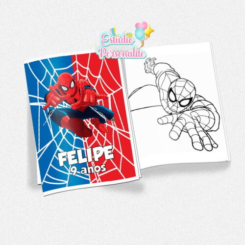 Revista de Colorir Homem Aranha