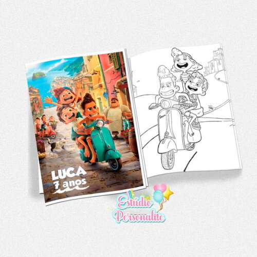 Revista de Colorir Luca Disney