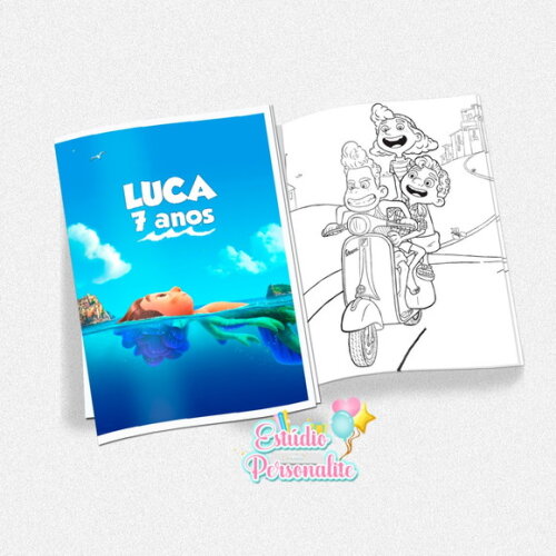 Revista de Colorir Luca Disney