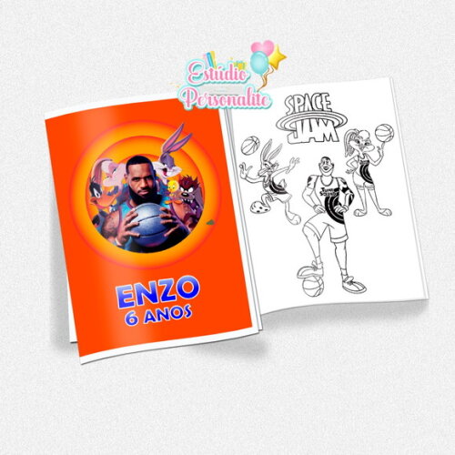 Revista de Colorir Space Jam Um Novo Legado