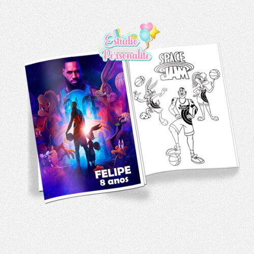 Revista de Colorir Space Jam Um Novo Legado