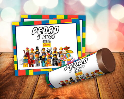 Rótulo Adesivo para Baton Lego