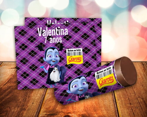 Rótulo Adesivo para Baton Vampirina
