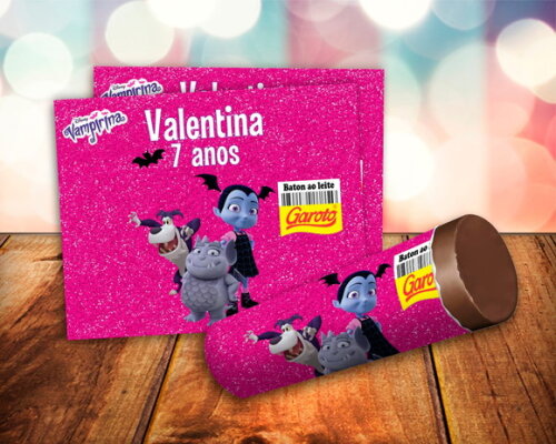 Rótulo Adesivo para Baton Vampirina