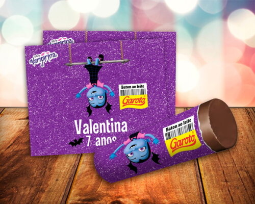 Rótulo Adesivo para Baton Vampirina