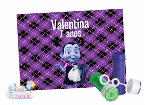 Rótulo adesivo para bolha de sabão Vampirina