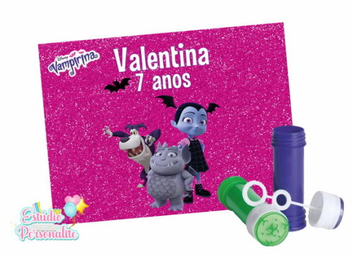 Rótulo adesivo para bolha de sabão Vampirina