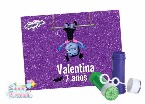 Rótulo adesivo para bolha de sabão Vampirina