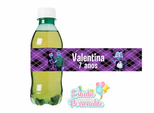 Rótulo adesivo para guaraná Vampirina