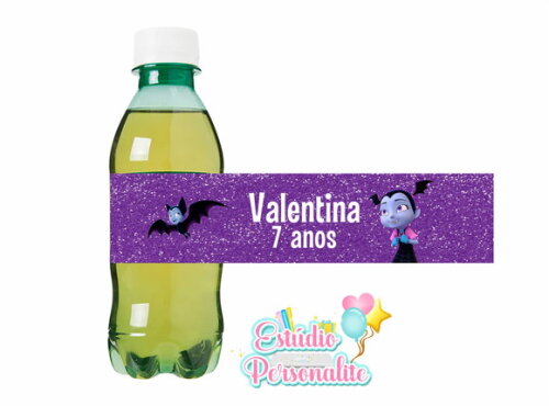 Rótulo adesivo para guaraná Vampirina