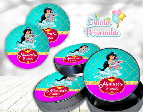 Rótulo Adesivo para Latinha Jasmine