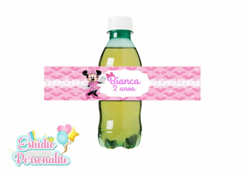Rótulo Adesivo para Refrigerante Minnie