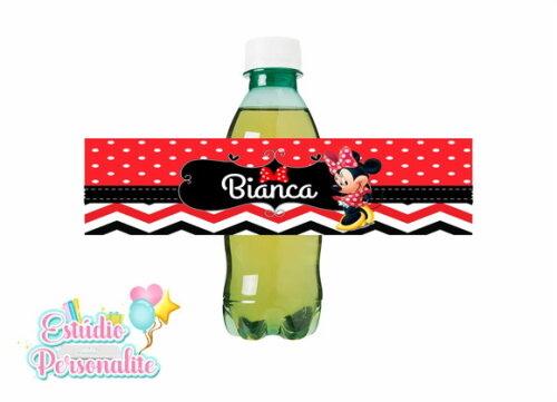 Rótulo Adesivo para Refrigerante Minnie