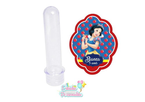 Rótulo Adesivo para Tubete Branca de Neve