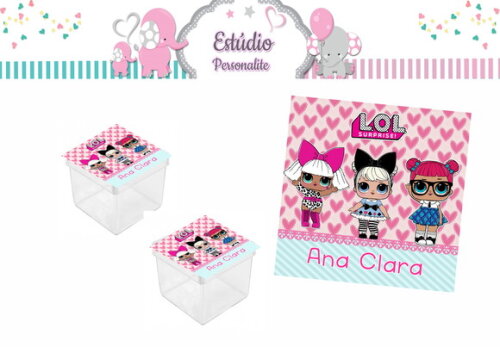 Rótulo para Caixinha Acrílica Lol Surprise