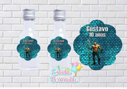 Rótulo para Garrafinha Aquaman