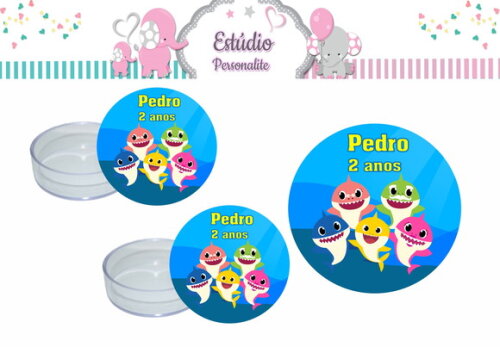 Rótulo para Latinha Baby Shark