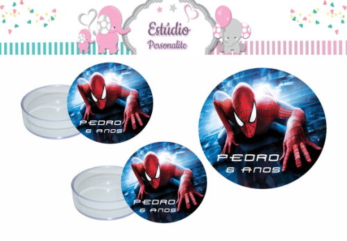 Rótulo para Latinha Homem Aranha