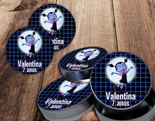Rótulo para latinha Vampirina