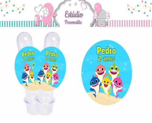 Rótulo para Tubete Baby Shark