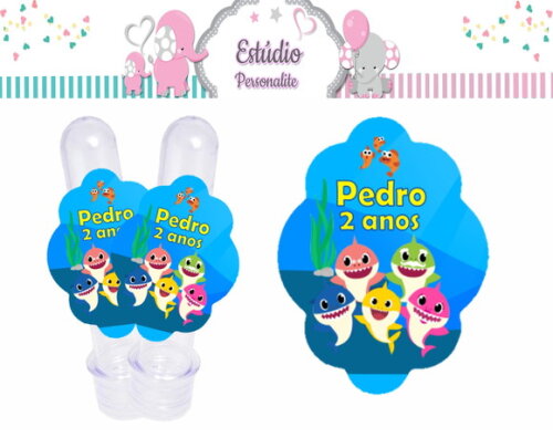 Rótulo para Tubete Baby Shark
