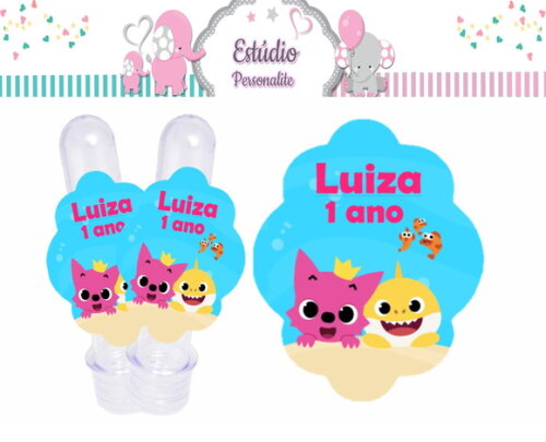 Rótulo para Tubete Baby Shark