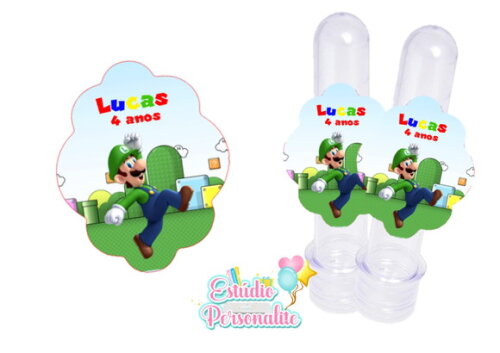 Rótulo para Tubete Mario Bros