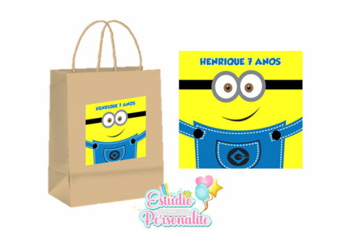 Sacola Kraft Minions