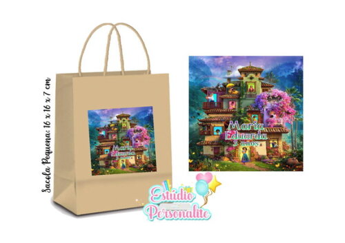 Sacola Kraft Pequena Encanto Disney
