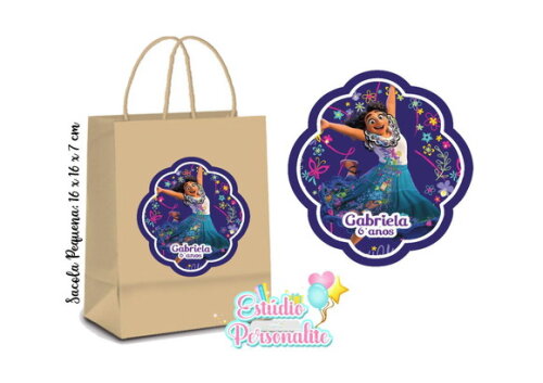 Sacola Kraft Pequena Encanto Disney