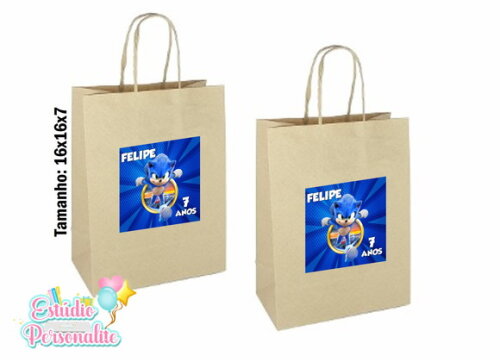 Sacola Kraft Pequena Sonic
