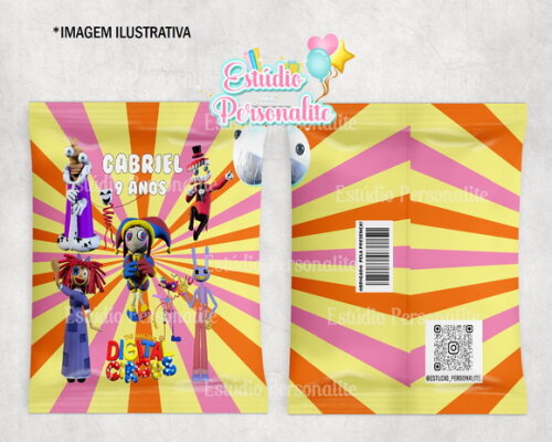 Salgadinho Personalizado Digital Circus