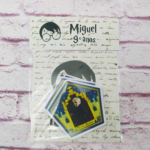 Saquinho + 5 Cards Sapo de Chocolate Harry Potter
