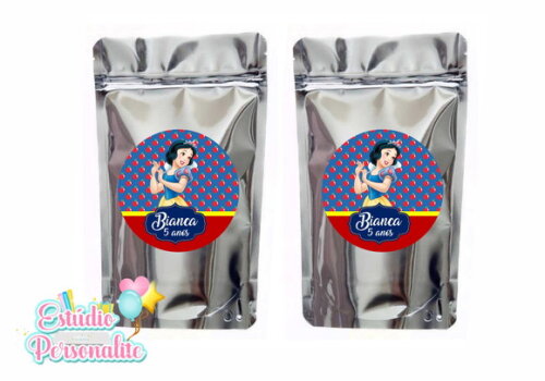 Saquinho Metalizado Branca de Neve