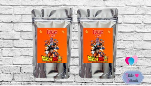 Saquinho Metalizado Dragon Ball