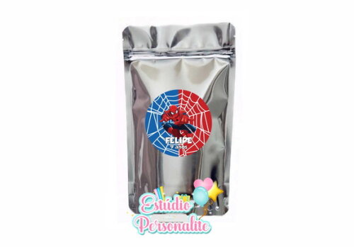 Saquinho Metalizado Homem Aranha