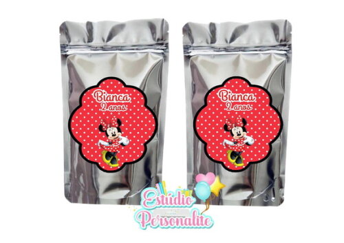 Saquinho Metalizado Minnie