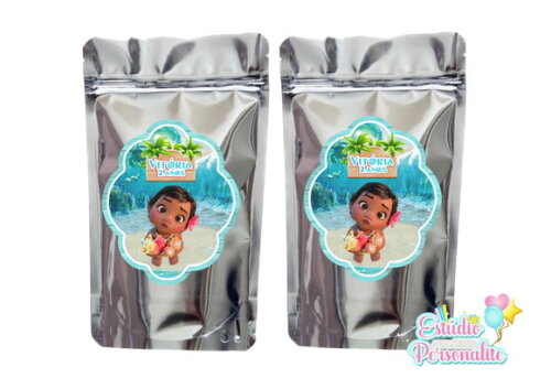 Saquinho metalizado Moana Baby