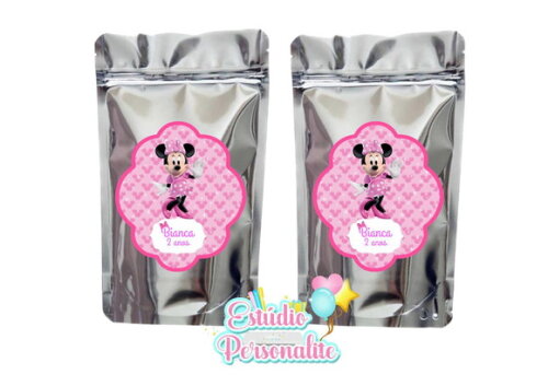 Saquinho Metalizado Minnie