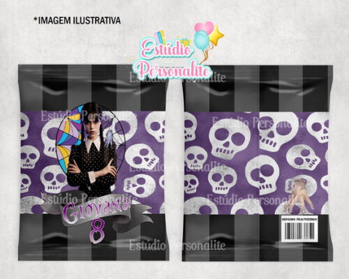 Saquinho Personalizado Wandinha Addams