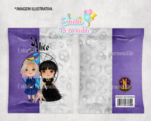 Saquinho Personalizado Wandinha Addams