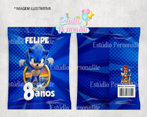 Saquinho Personalizado Sonic