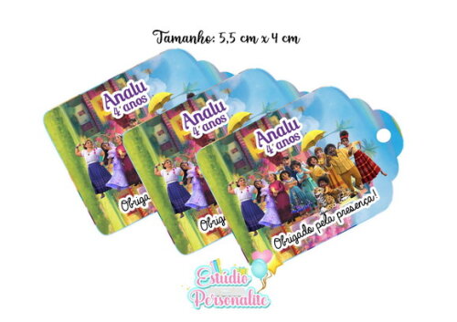 Tag Agradecimento Encanto Disney