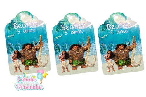 Tag Agradecimento Moana
