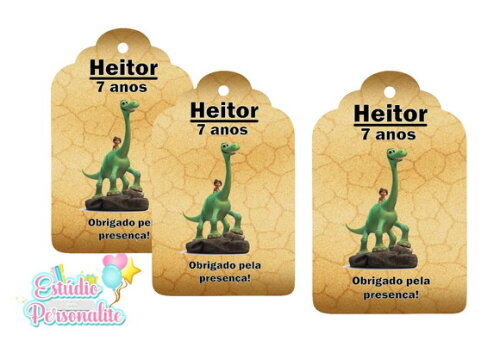 Tag de Agradecimento O Bom Dinossauro