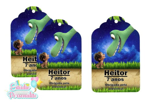 Tag de Agradecimento O Bom Dinossauro
