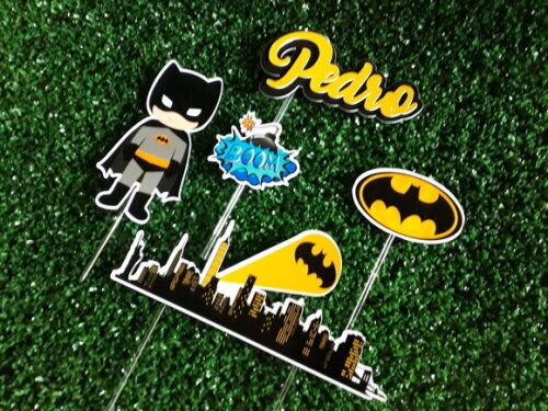Topo de Bolo Batman