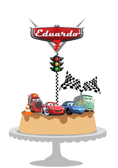 Topo de Bolo Carros