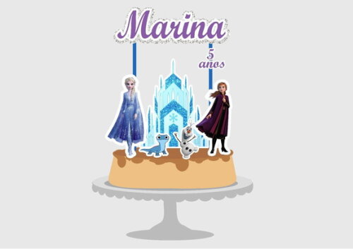 Topo de Bolo Frozen 2